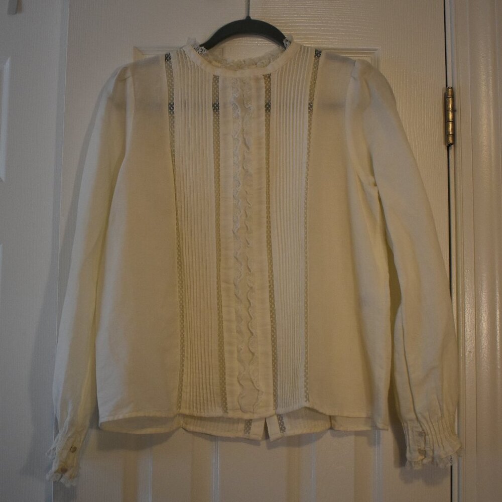 Sezane Back Button Top
